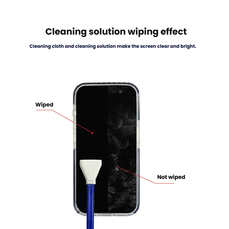 Transparent Phone Case for Apple iPhone 16 Pro, Multi-Functional Cleaning and Dust Removal Kit for Screen and Lens.