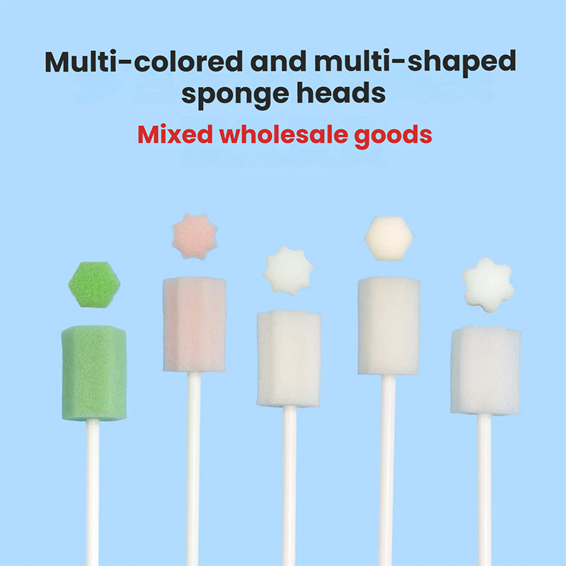 Disposable Oral Care Sponge Swabs, Cleaning Sticks, Toothbrush Sticks, Suction Brushes, Individually Packaged