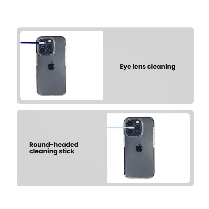 Transparent Phone Case for Apple iPhone 16 Pro, Multi-Functional Cleaning and Dust Removal Kit for Screen and Lens.