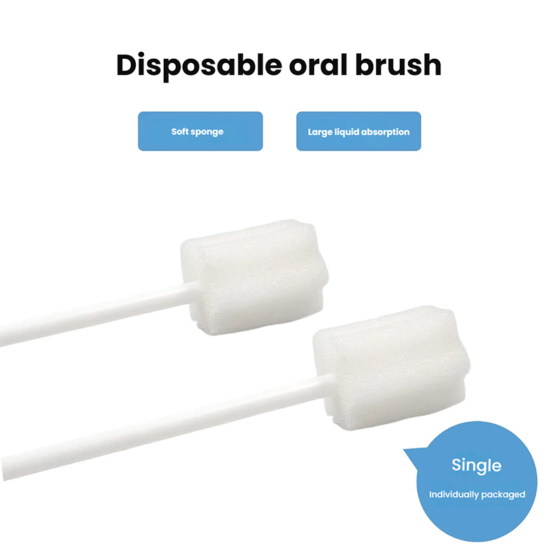 Disposable Oral Care Sponge Swabs, Cleaning Sticks, Toothbrush Sticks, Suction Brushes, Individually Packaged