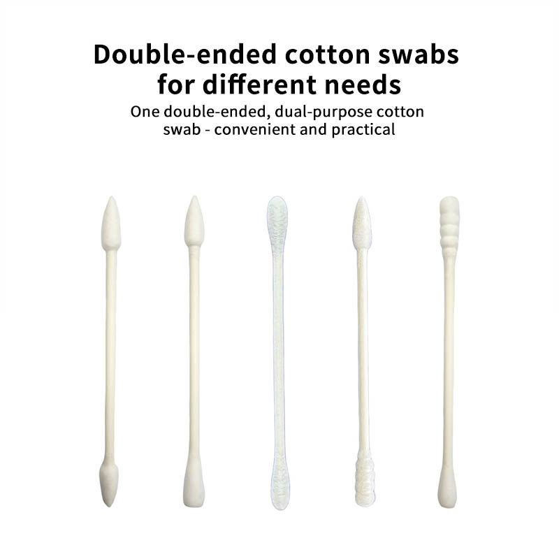 Disposable Double-Ended Degreasing Makeup Remover Cotton Swabs, Individually Packaged in a Box, Single Pack.