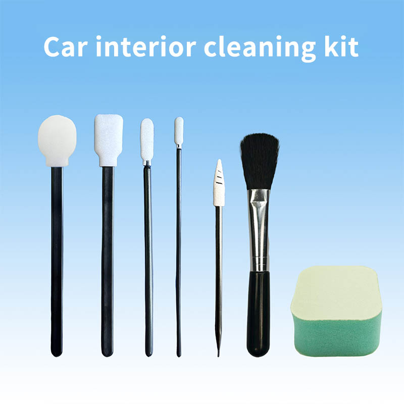 Car Interior Cleaning Kit Dust-Free Purification Cotton Swabs Sponge-Tipped Swabs Special Cleaning Wipes.