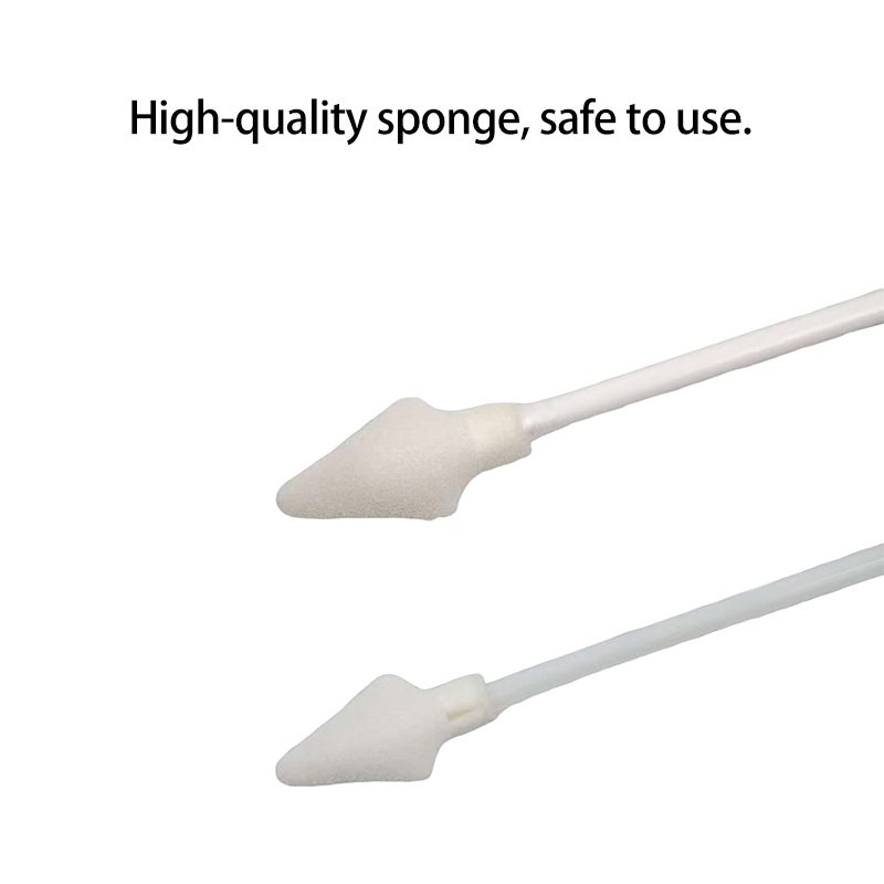 Sponge-Tipped ABS/PP Rod Long Single-Head Disposable Cotton Swabs for Application and Wiping
