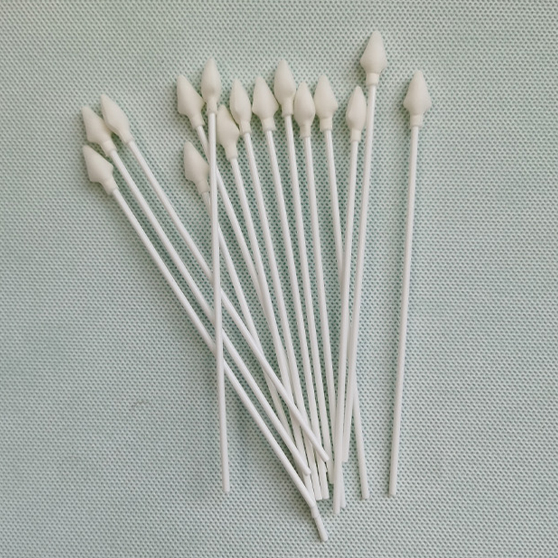 Sponge-Tipped ABS/PP Rod Long Single-Head Disposable Cotton Swabs for Application and Wiping