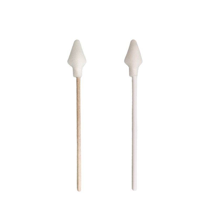 Sponge Head, Wooden Stick, PP Rod, Single-Head Disposable Cotton Swab, For Application and Wiping