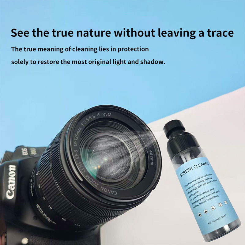 Screen Cleaner for Camera Displays, TVs, Mobile Phones, Laptops, Glasses; Microfiber Cloth Cleaner