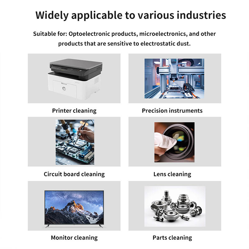 Single-Headed Sponge PP Handle Wiping Stick Sponge Dust-Free Cleaning Cotton Swab Polyester Fiber Wiping Cloth Set