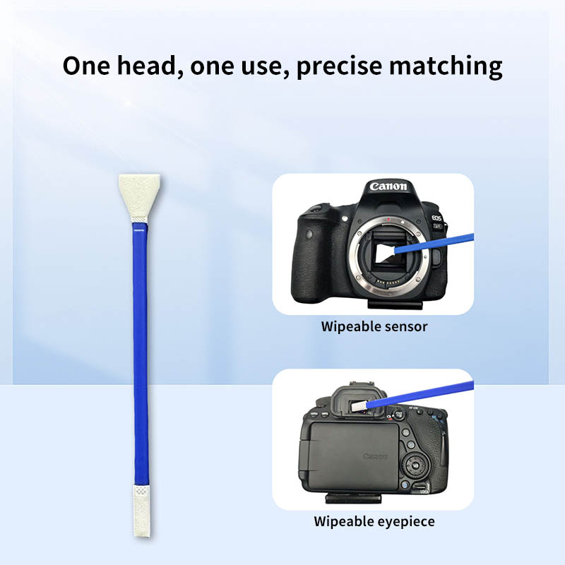 Dual-Purpose Cleaning Kit For SLR Camera CCD Sensor, 10 Swabs/Box