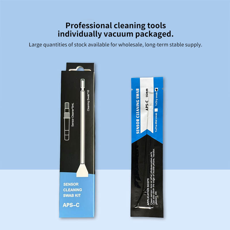 Dual-Purpose Cleaning Kit For SLR Camera CCD Sensor, 10 Swabs/Box