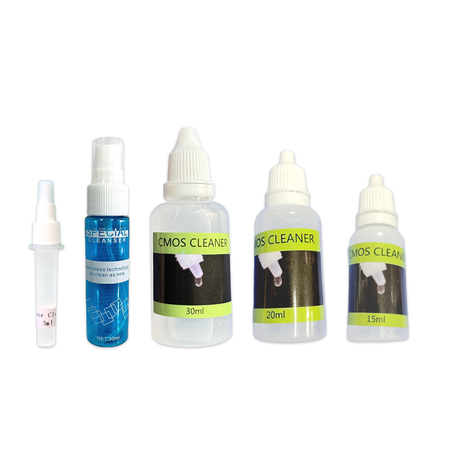 Camera/Phone Cleaning Solution, Phone Lens Cleaner, Computer Screen Cleaner, 30ml/20ml/15ml/3ml Bottles